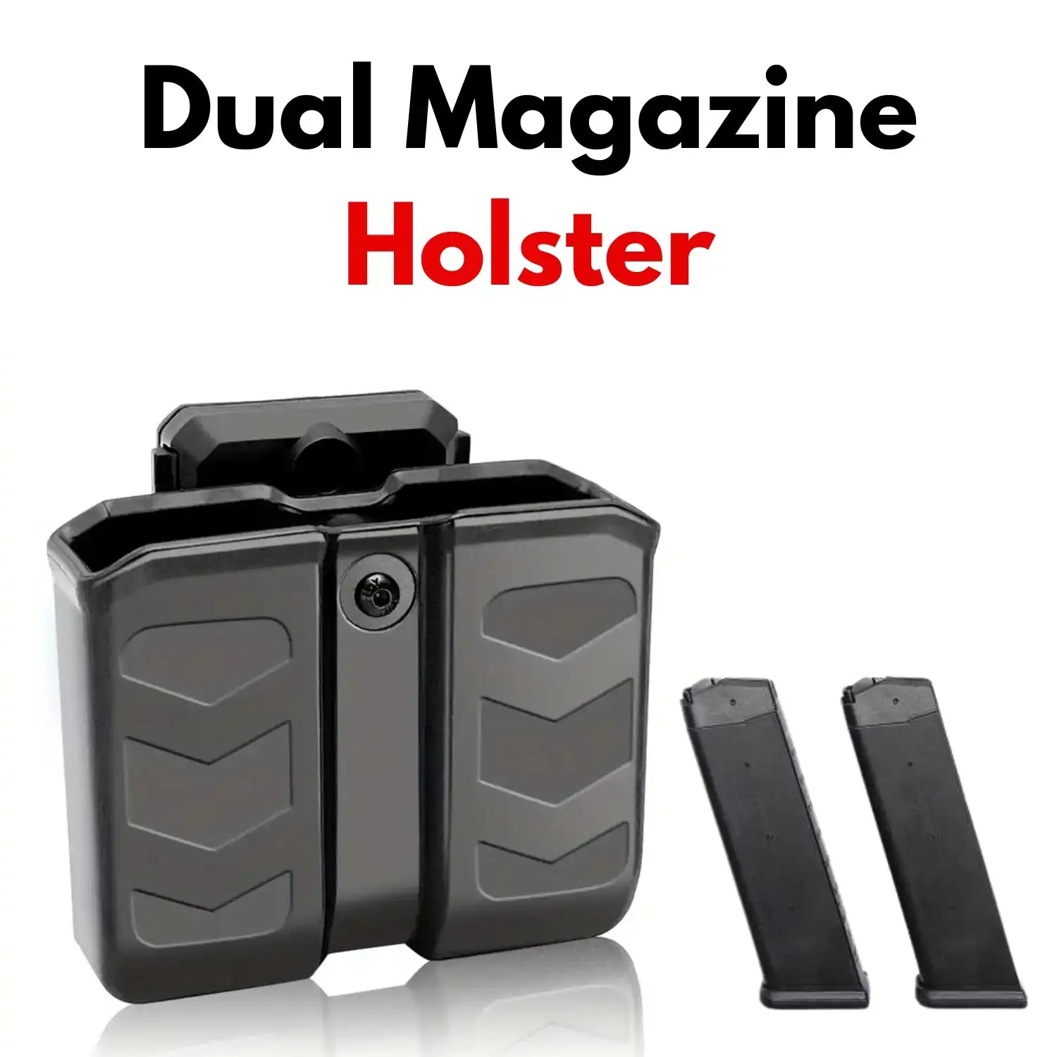 Tactical Universal Dual Magazine Holster 360° Rotating MOLLE Belt Clip