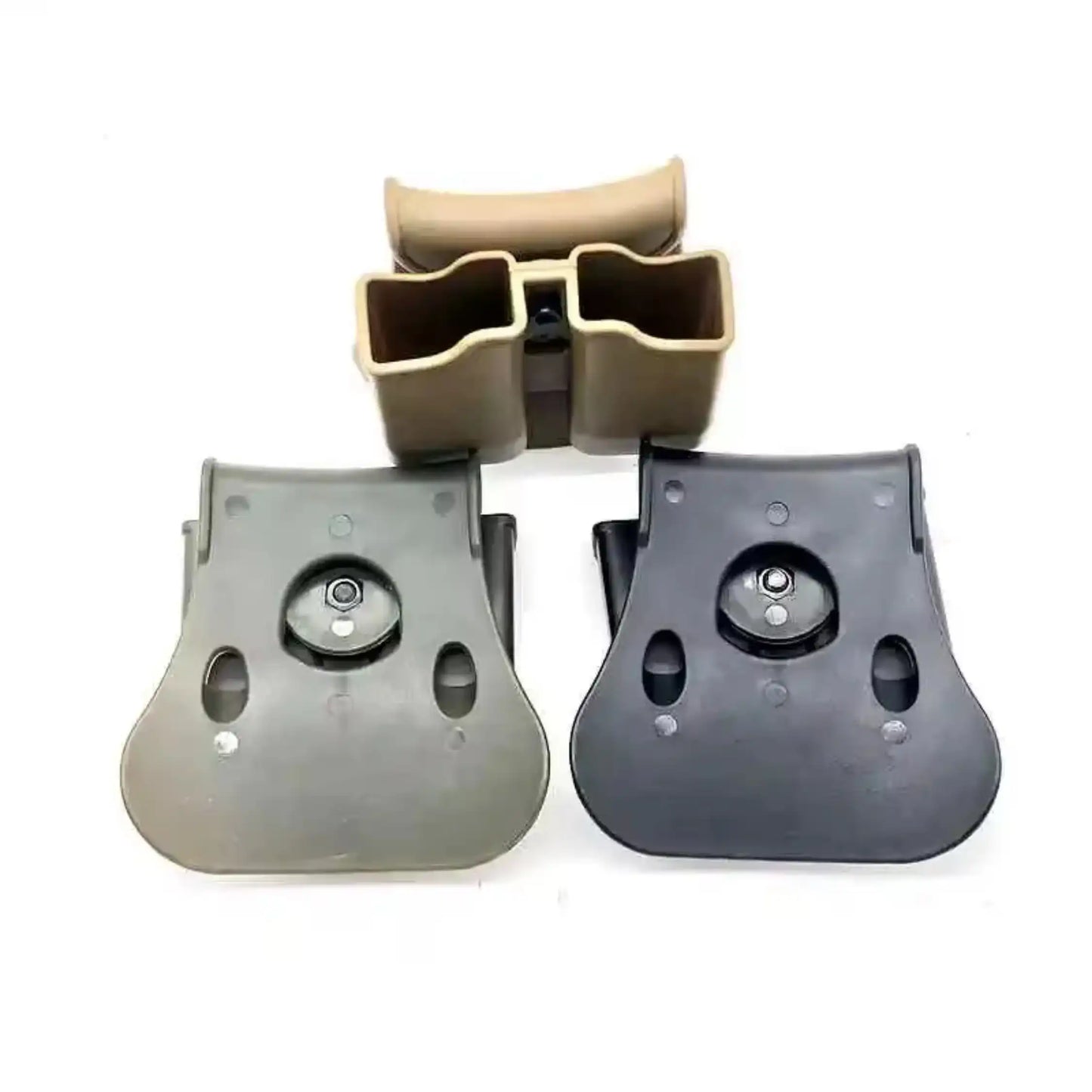 Tactical universal dual magazine 9mm .40 Mag Holster for Glock 17 Beretta M9 M92 USP Paddle Magazine Pouch Case