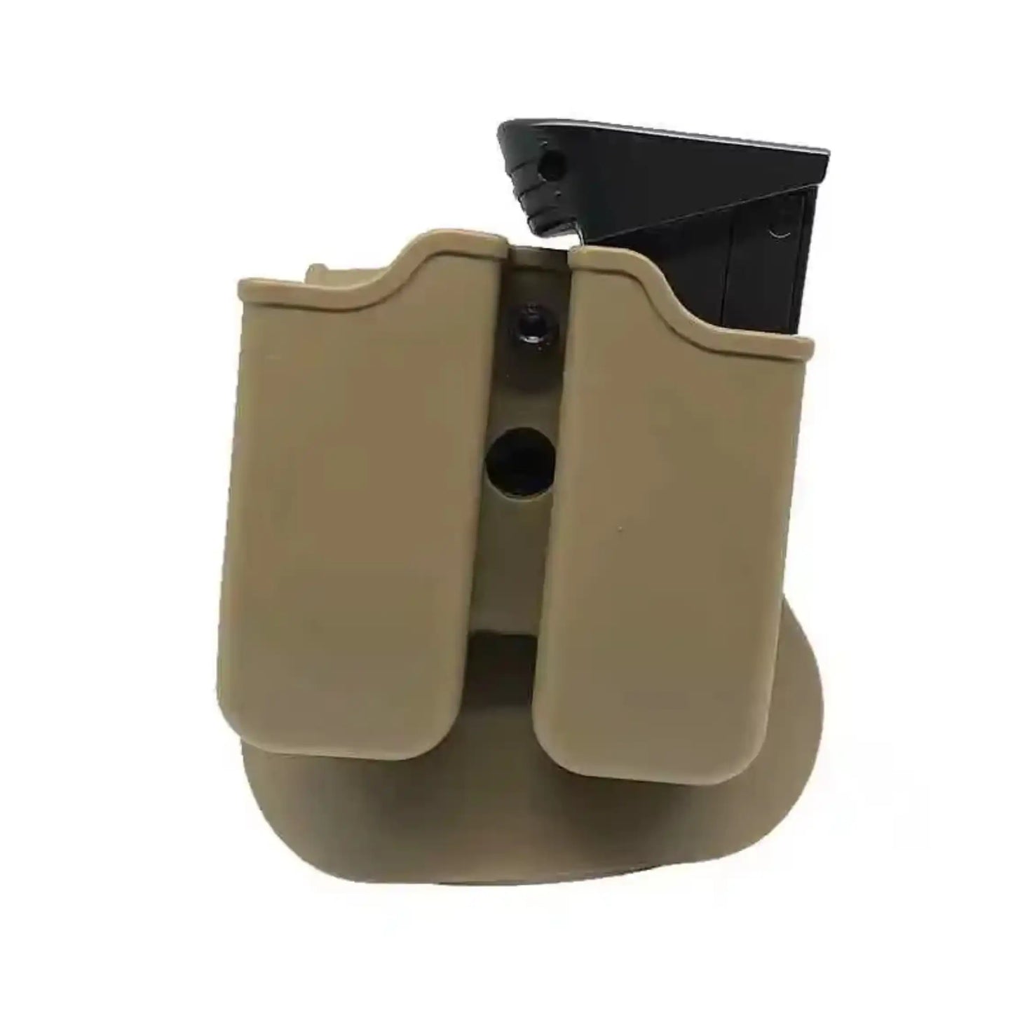 Tactical universal dual magazine 9mm .40 Mag Holster for Glock 17 Beretta M9 M92 USP Paddle Magazine Pouch Case