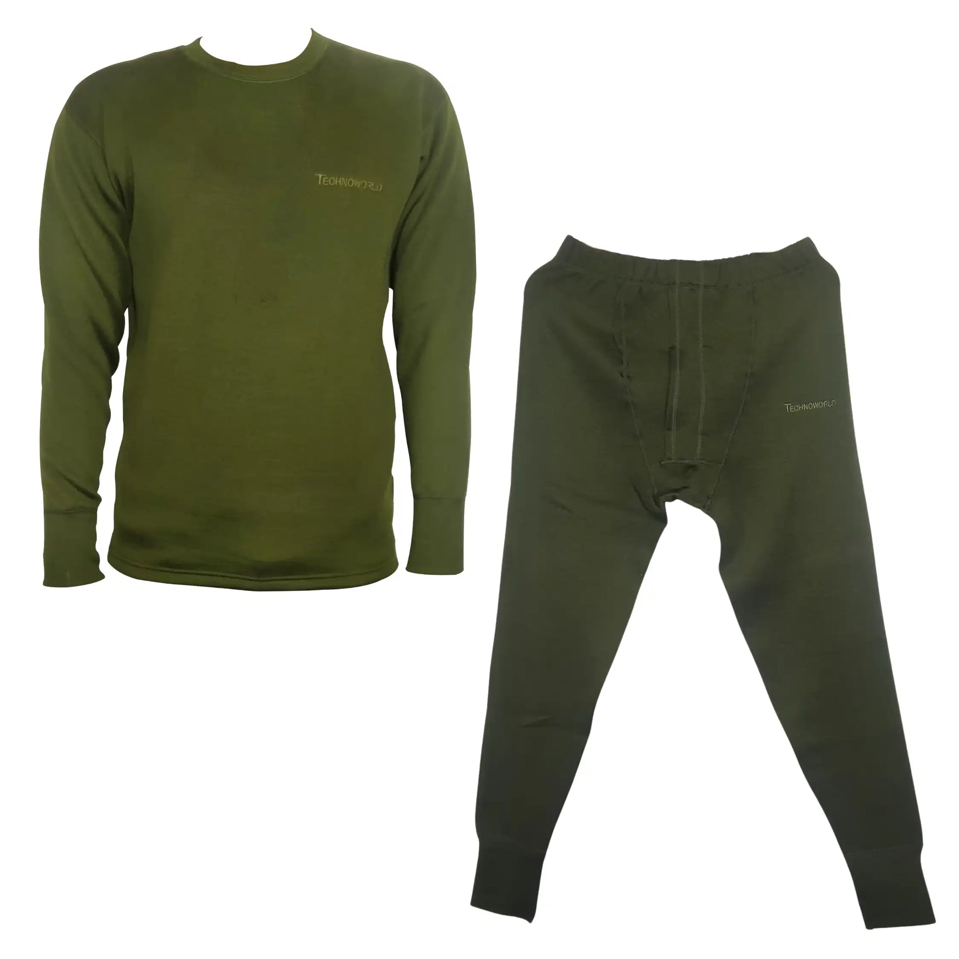 Technoworld Men Thermal Suit - Green
