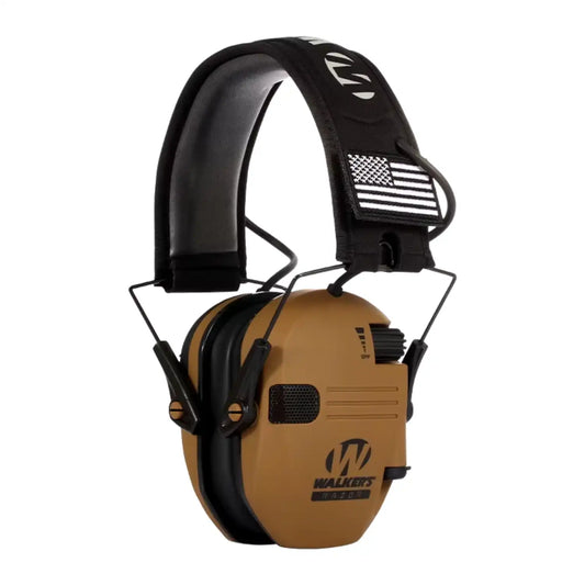 Walker's Lightweight Soundproof Earmuffs For Shooting and Hunting - Tan