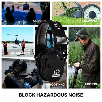 Walker's Lightweight Soundproof Earmuffs For Shooting and Hunting - Green