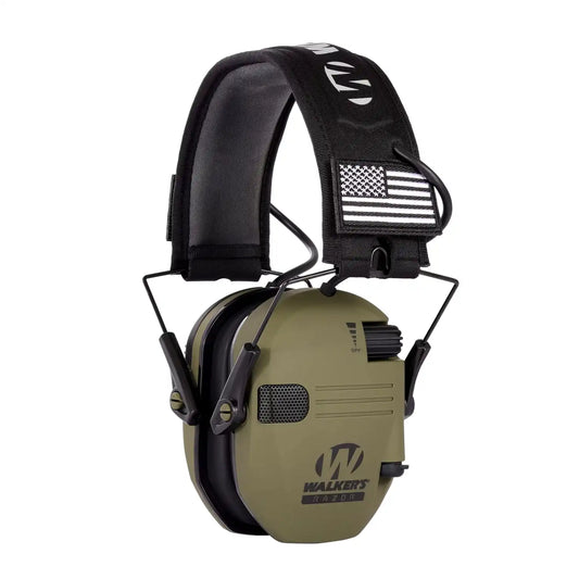 Walker's Lightweight Soundproof Earmuffs For Shooting and Hunting - Green