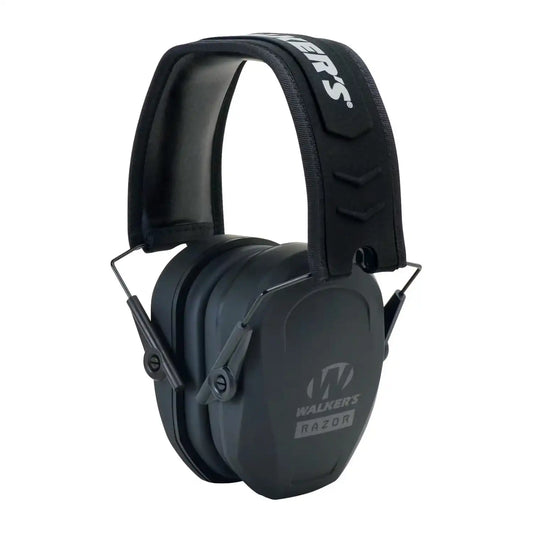 Walker's Slim Soundproof Earmuffs For Shooting and Hunting - Black
